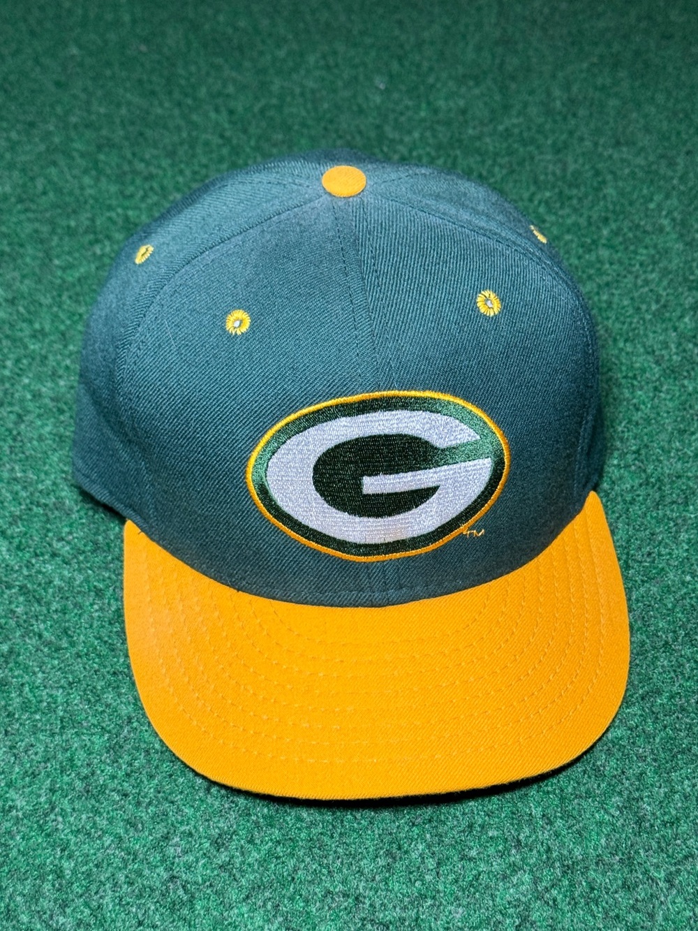 Packers Vintage New Era Hat Wool Pro Model Fitted 7 1/2 90s Retro NFL Classic